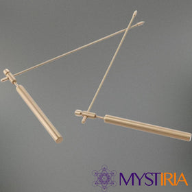 Baguette de sourcier en cuivre utilisée pour la radiesthésie énergétique