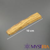 Zoom sur bois Palo Santo authentique de 10 cm utilisé pour purification