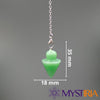 Pendule Cône Aventurine Verte pour séance de radiesthésie douce, 35mm x 18mm