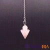 Pendule Cône Quartz Rose pour guidance personnelle et introspection
