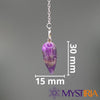 Dimensions pendule améthyste : 30 mm x 15 mm – pierre naturelle goutte d’eau