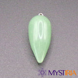 Pendule en aventurine verte naturelle – forme goutte d’eau pour radiesthésie