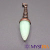 Pendule goutte d’eau en aventurine verte et laiton - Mystiria