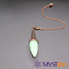 Pendule de radiesthésie goutte d’eau - aventurine verte naturelle"