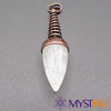 Pendule goutte d’eau en cristal de roche et laiton - Mystiria
