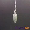 Pendule goutte d'eau en labradorite suspendu pierre naturelle protectrice