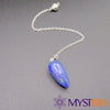 Pendule divinatoire en Lapis Lazuli avec chaîne – Mystiria