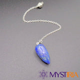 Pendule divinatoire en Lapis Lazuli avec chaîne – Mystiria