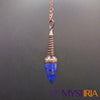 Pendule vertical en lapis lazuli - spirale laiton