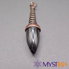 Pendule goutte d’eau en obsidienne noire et laiton - Mystiria