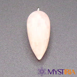 Pendule Goutte d’Eau en Quartz Rose Mystiria – vue de face