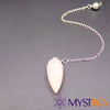 Pendule pierre Quartz Rose – chaîne et pierre naturelle