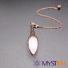 Pendule de radiesthésie goutte d’eau - pierre naturelle quartz rose