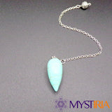 Pendule pierre Turquoise – chaîne et pierre naturelle