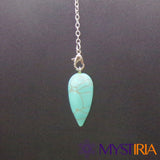 Pendule de radiesthésie suspendu – Turquoise Mystiria