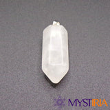 Pendule hexagonal en cristal de roche pour radiesthésie et soins énergétiques