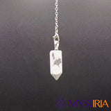 Pendule howlite suspendu pour usage divinatoire et spirituel