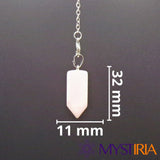 Dimensions pendule Quartz Rose hexagonal - 32mm x 11mm - Mystiria