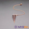 Pendule radiesthésie anneaux en position de repos – Mystiria