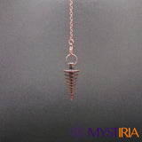 Pendule métal en suspension – anneaux concentriques – Mystiria