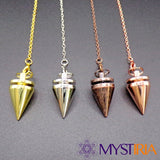 Pendule de radiesthésie forme cône - cuivre - Mystiria