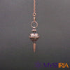 Pendule métal pointe suspendu – finition cuivre antique Mystiria