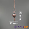Dimensions pendule pointe Mystiria – 52 mm x 12 mm – cuivre antique
