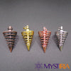 Pendule métal spirale cuivre antique - Mystiria
