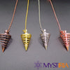 Collection pendules spirale en or, argent, cuivre antique - Mystiria