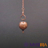 Pendule de radiesthésie témoin suspendu verticalement - Mystiria