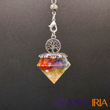 Pendule Orgonite 7 Chakras, allié spirituel pour aligner les chakras, renforcer l’ancrage et dynamiser votre force intérieure