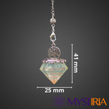 Pendule Orgonite Aigue-Marine, combinaison d’orgonite et d'une pierre naturelle pour renforcer l’intuition et clarifier les échanges intérieurs et extérieurs.