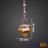 Pendule Orgonite Œil de Tigre, alliant Orgonite et pierre naturelle pour stabiliser les émotions et dissiper les influences extérieures toxiques.