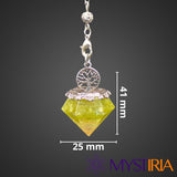 Pendule Orgonite Péridot, pierre spirituelle reconstituante pour revitaliser le mental et apaiser les émotions .