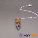 Pendule Osiris Œil de Tigre, pendule énergétique de protection pour amplifier l’intuition, renforcer la concentration et équilibrer l’aura.
