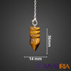 Pendule Osiris Œil de Tigre, émetteur et récepteur vibratoire pour guider la divination, clarifier les pensées et stabiliser les émotions.
