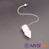 Pendule Osiris Quartz Rose, outil vibratoire puissant pour renforcer l’amour de soi, libérer les blocages émotionnels et équilibrer les énergies.