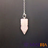 Pendule Osiris Quartz Rose, allié spirituel pour amplifier l’intuition, favoriser la sérénité et stabiliser les fréquences vibratoires.