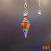 Pendule Pierre 7 Chakras, outil de lithothérapie essentiel pour équilibrer les émotions et favoriser un flux énergétique harmonieux.