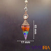 Pendule Pierre 7 Chakras, pierre de guérison spirituelle pour activer et dynamiser les chakras en favorisant un alignement énergétique optimal.