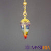 Pendule Reiki 7 Chakras, amplificateur vibratoire pour dynamiser l’aura, élever les fréquences spirituelles et optimiser l’équilibre émotionnel.
