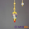 Pendule Reiki 7 Chakras, allié en lithothérapie pour canaliser les réponses divinatoires, optimiser les séances énergétiques et stabiliser l’aura.