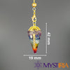 Pendule Reiki 7 Chakras, pendule divinatoire pour travailler sur l’équilibre global du corps et de l’esprit grâce aux vibrations des pierres naturelles.
