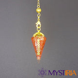 Pendule Reiki Agate Rouge, amplificateur vibratoire pour favoriser la prospérité, équilibrer l’aura et accompagner les pratiques spirituelles.