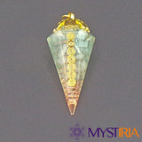Pendule Reiki Aigue-Marine, pendule en pierre naturelle pour renforcer la communication, apaiser l’esprit et améliorer l’expression personnelle.