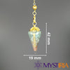 Pendule Reiki Aigue-Marine, pendule divinatoire pour faciliter la méditation, approfondir les pratiques énergétiques et stabiliser l’aura.