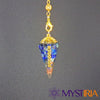 Pendule Reiki Lapis Lazuli, amplificateur vibratoire pour éveiller la conscience, équilibrer l’énergie mentale et harmoniser le chakra du troisième œil.
