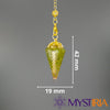 Pendule Reiki Péridot, pendule en pierre naturelle pour dynamiser l’énergie, renforcer le système immunitaire et favoriser la vitalité.