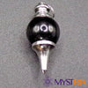 Pendule Séphoroton Agate Noire en pierre naturelle pour radiesthésie, divination et protection contre les énergies négatives.