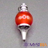 •	Pendule Séphoroton Agate Rouge pour radiesthésie et ancrage spirituel